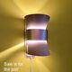 008c Vintage Ceiling Light Lamp Fixture Shade Mid-century Mcm Sconces Pair
