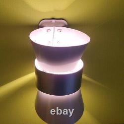 008c Vintage Ceiling Light Lamp Fixture shade mid-century mcm sconces pair