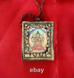 10 Lot Exquisite Tibetan Vintage Old Buddhist Gau Boxes Silver & Other Metals