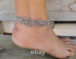 10 Pairs Lot Ankle bells Belly dance jewelry Vintage Silver Plated Tribal Anklet