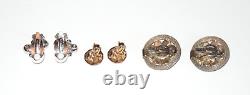 192 Vintage & Modern Earrings Clips, Pierced, Screwbacks 1/3 of them Signed