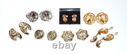 192 Vintage & Modern Earrings Clips, Pierced, Screwbacks 1/3 of them Signed