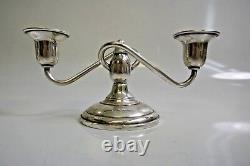 1930/50's El-Sil-Co. Weighted Sterling Silver Pair Of candelabra -Candle Holders