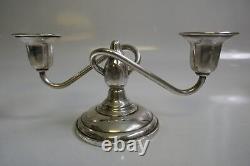 1930/50's El-Sil-Co. Weighted Sterling Silver Pair Of candelabra -Candle Holders