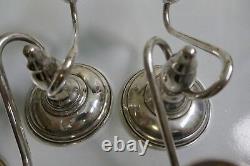 1930/50's El-Sil-Co. Weighted Sterling Silver Pair Of candelabra -Candle Holders