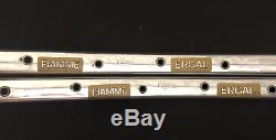 1970s Fiamme Ergal 36 hole tubular rims pair, 700c vintage Gold Label RARE NOS