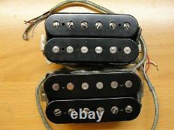 1989 Paul Reed Smith HFS and Vintage Bass Pickups Set Pair Silver Baseplates