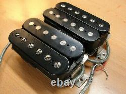 1989 Paul Reed Smith HFS and Vintage Bass Pickups Set Pair Silver Baseplates