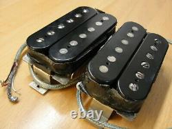 1989 Paul Reed Smith HFS and Vintage Bass Pickups Set Pair Silver Baseplates