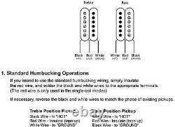 1989 Paul Reed Smith HFS and Vintage Bass Pickups Set Pair Silver Baseplates