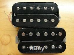 1990 Paul Reed Smith HFS and Vintage Bass Pickups Set Pair Silver Baseplates