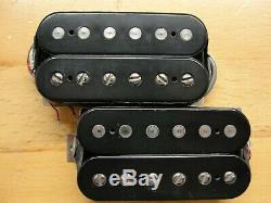 1990 Paul Reed Smith HFS and Vintage Bass Pickups Set Pair Silver Baseplates