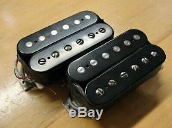 1990 Paul Reed Smith HFS and Vintage Bass Pickups Set Pair Silver Baseplates