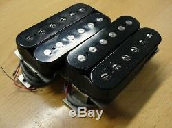 1990 Paul Reed Smith HFS and Vintage Bass Pickups Set Pair Silver Baseplates