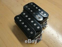 1990 Paul Reed Smith HFS and Vintage Bass Pickups Set Pair Silver Baseplates