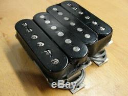 1990 Paul Reed Smith HFS and Vintage Bass Pickups Set Pair Silver Baseplates