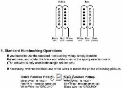 1990 Paul Reed Smith HFS and Vintage Bass Pickups Set Pair Silver Baseplates