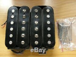 1990 Paul Reed Smith HFS and Vintage Bass Pickups Silver Baseplates Set Pair EXC