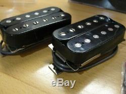 1990 Paul Reed Smith HFS and Vintage Bass Pickups Silver Baseplates Set Pair EXC