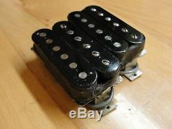 1990 Paul Reed Smith HFS and Vintage Bass Pickups Silver Baseplates Set Pair EXC