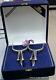 1 Pair Of Vintage Antique Chilean Spurs Iron Silver Chile In Presentation Box