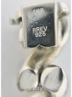 2 ITALY 925 Sterling Silver VINTAGE Bracelets Pair