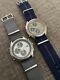 2x Vintage Seiko 7t32-7c60 And 7c69 Panda Chronograph Watches (pair)
