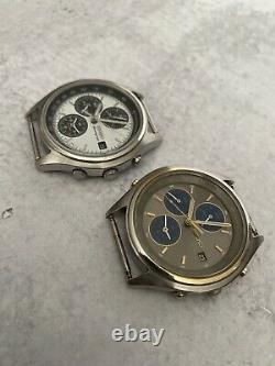 2x Vintage Seiko 7T32-7C60 and 7C69 PANDA Chronograph Watches (PAIR)