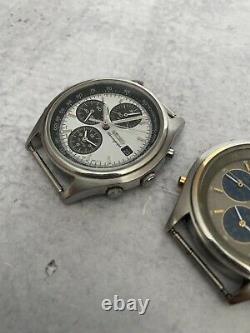 2x Vintage Seiko 7T32-7C60 and 7C69 PANDA Chronograph Watches (PAIR)