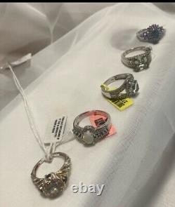 33 PCs Sterling 925 MODERN VINTAGE STYLE JEWELRY NECKLACE, EARRINGS, RINGS