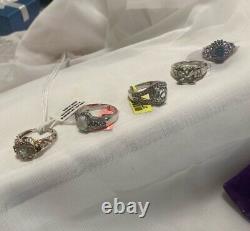 33 PCs Sterling 925 MODERN VINTAGE STYLE JEWELRY NECKLACE, EARRINGS, RINGS