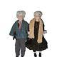 3 Ft Goldenvale Collection Porcelain Dolls Old Couple Rebbeca And Tony Vintage