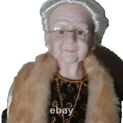 3 Ft Goldenvale Collection Porcelain Dolls Old Couple Rebbeca and Tony Vintage