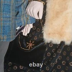 3 Ft Goldenvale Collection Porcelain Dolls Old Couple Rebbeca and Tony Vintage