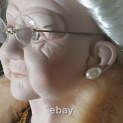 3 Ft Goldenvale Collection Porcelain Dolls Old Couple Rebbeca and Tony Vintage