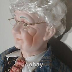 3 Ft Goldenvale Collection Porcelain Dolls Old Couple Rebbeca and Tony Vintage