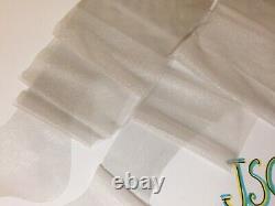 4 Pair Silver Sparkle 12 X 42 1/2 Opera Length Tall Long Rt Vtg Nylon Stockings