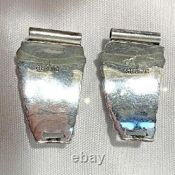 4 Pair Vintage Sterling Silver Watch Band End Links RB MJ CA CCO 12k