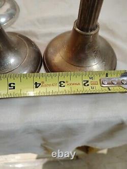 4pair Vintage Silver Candle Holders. TALL
