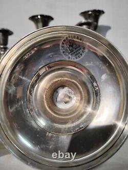 4pair Vintage Silver Candle Holders. TALL