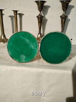 4pair Vintage Silver Candle Holders. TALL