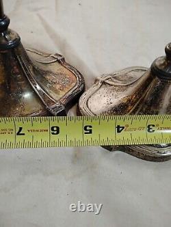 4pair Vintage Silver Candle Holders. TALL