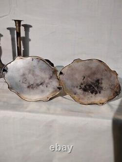 4pair Vintage Silver Candle Holders. TALL