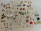 50 Pair Lot Vintage Earring Sterling Silver Designer Dangle Hoop Clip Screw Stud