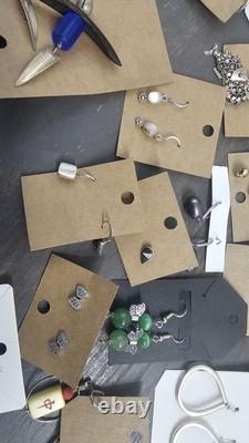 50 Pairs Vintage Modern Sterling Silver 925 Earrings Lot