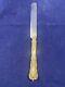 6 Vtg Sterling Dinner Knife-blunt Plated Blade, No Mono-pairs With Old Baronial