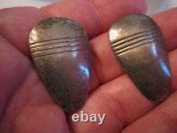 7 Pairs Of Sterling Silver Earrings 67 Grams Tw Vintage Sc-11