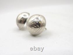 8 Pairs Of Taxco Mexican Ladies Ornate Vintage 925 Sterling Silver Earrings
