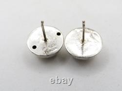 8 Pairs Of Taxco Mexican Ladies Ornate Vintage 925 Sterling Silver Earrings
