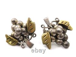 8 Pairs Of Taxco Mexican Ladies Ornate Vintage 925 Sterling Silver Earrings
